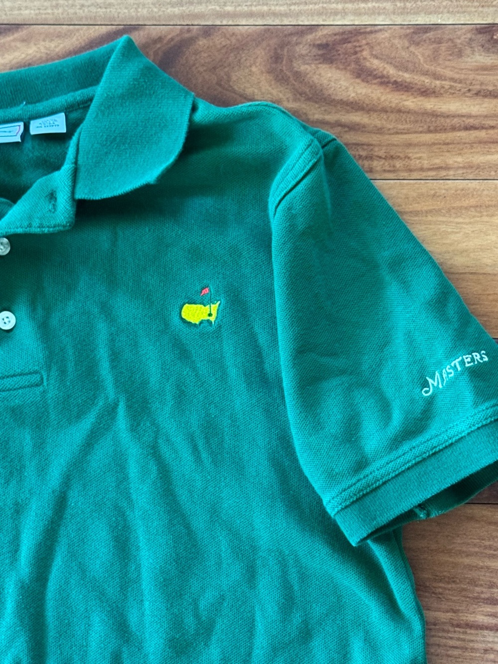 Masters Green Kids Polo with Yellow Masters Embroidered logo